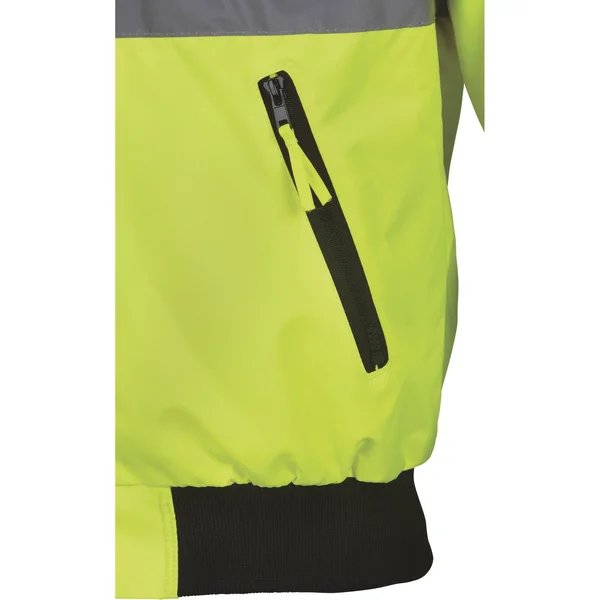 Utility Pro Men's Hi-Vis Quilt-Lined Bomber Jacket Tall - Yellow/Black