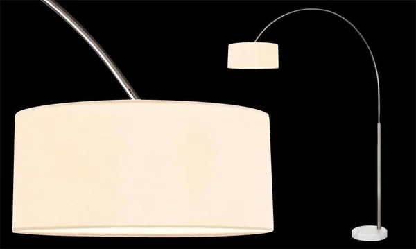 Sonneman 4097.13K - Arc Shade Floor Lamp, Satin Nickel
