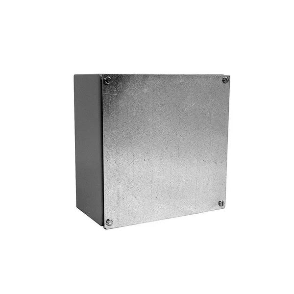 Milbank 10104-WSC2 NEMA Polyester Powder Coated Galvanized Over Phosphatized Steel Gasketed Screw Cover Junction Box 10 inch x 1