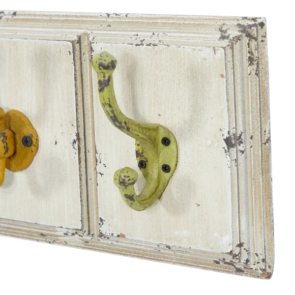 Maison Rouge Lamartine Wood and Metal 24-Inch x 7-Inch Wall Hook