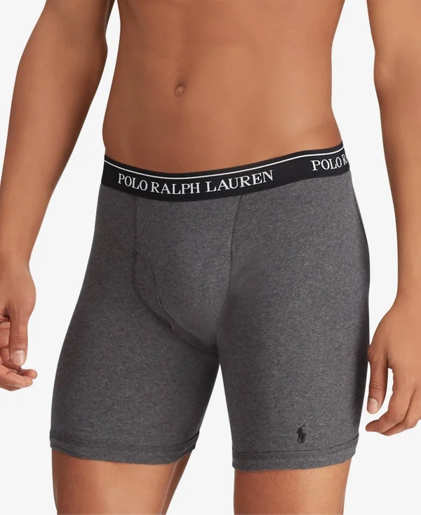 Polo Ralph Lauren Assorted Long Leg Boxer Briefs 3-Pack - M