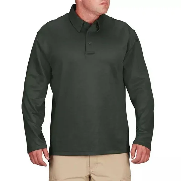 Propper I.C.E Mens Performance Polo Long Sleeve - M - Cobalt Blue