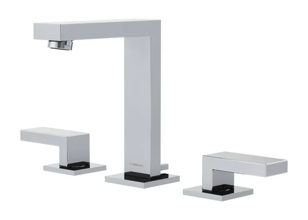 Symmons SLW-3612-H2-1.0 Duro Widespread 2-Handle Bathroom Faucet with Drain Assembly in Polished Chrome (1.0 GPM)
