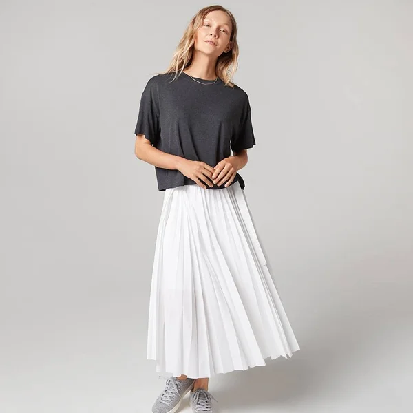 Allbirds Women's TrinoXO Tee - Relaxed Fit, Natural Grey, Size XXL