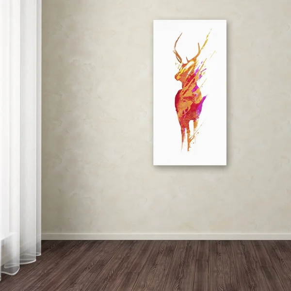 Trademark Fine Art 'On The Road Again' Canvas Art by Robert Farkas - Size: 16x32, Orange
