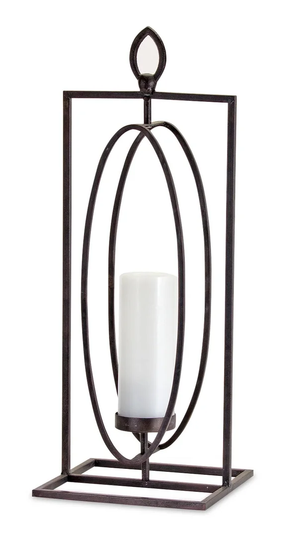 Candle Holder 24x22H (Set of 2) Iron, 9 x 9 x 24