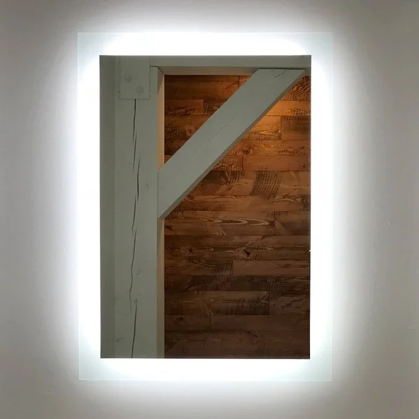 Side-Lighted LED Bathroom Vanity Mirror: 28x22 Wide x 44x22 Tall - Rectangular - Wall-Mounted