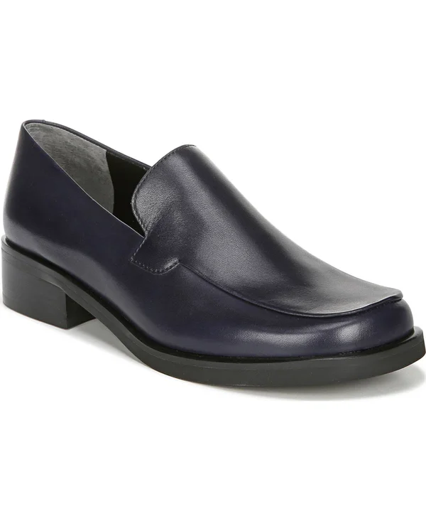 Franco Sarto Women's Bocca Loafer, Dark Blue Leather