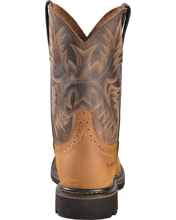 Ariat Men's Sierra Aged Bark Wide Square Toe Work Boots