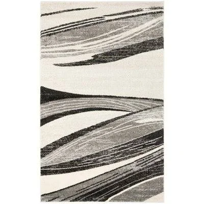 Kenji Light Grey, Ivory Area Rug Wade Logan Rug Size: Square 8'