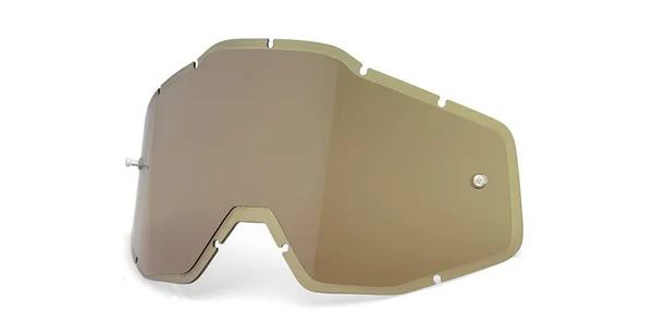 100% Accuri/Racecraft/Strata Replacement Lens - Gold Mirror