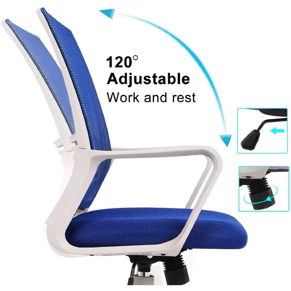 SMUGDESK Office Chair - Mid Back Mesh Office Computer Swivel Desk Task Chair, Ergonomic Executive Chair with Armrests Features
