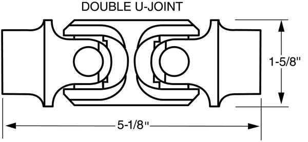 Borgeson 021864 Double Steering Universal Joint