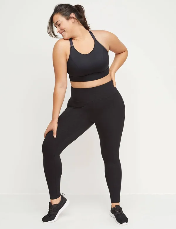 Plus Size Women's Livi Power Legging, Size: 22/24 S, Black, Lane Bryant