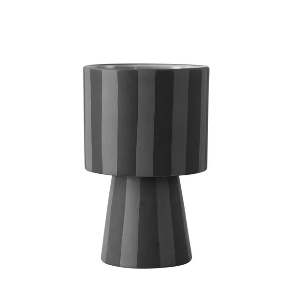 OYOY - Toppu Cachepot - Ø 10 x H 15 cm, Black, Grey