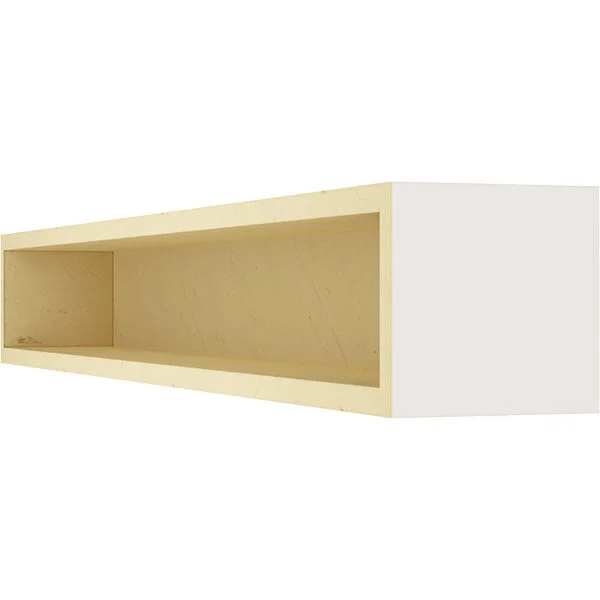 Ekena Millwork MANUSM06X08X72UN 6x22H x 8x22D x 72x22W Smooth Faux Wood Fireplace Mantel - Factory Prepped, Ready for Paint