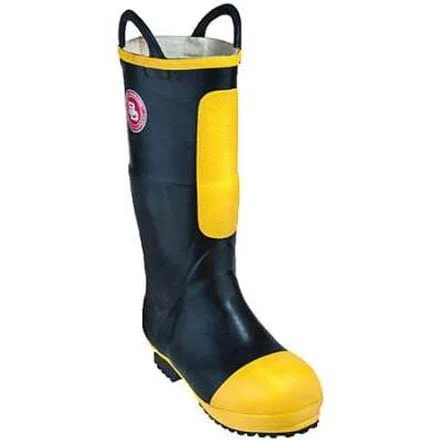 Black Diamond 16-inch NFPA Insulated Rubber Firefighter Boots Men's Work Boots Black Size 5.5 - Lehigh Outfitters