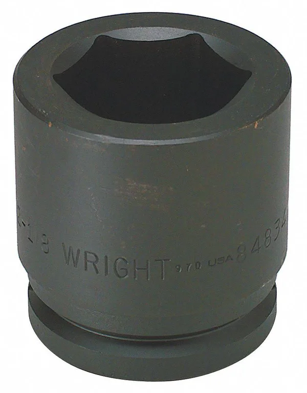 Wright 848-115MM Impact Socket, 1-1/2 in Dr, 115mm, 6 PT