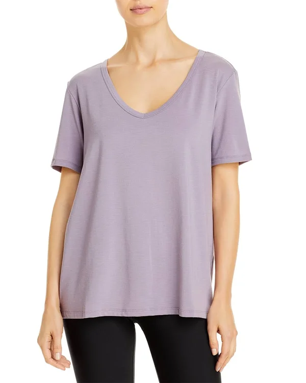 Motion Short Sleeve Top in Lavender Smoke, Size: Small, Alo Yoga