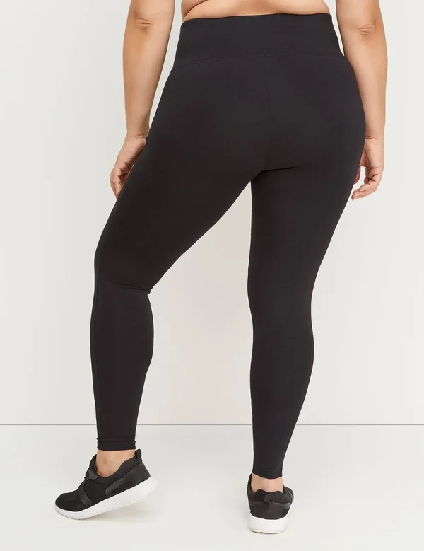 Plus Size Women's Livi Power Legging, Size: 22/24 S, Black, Lane Bryant
