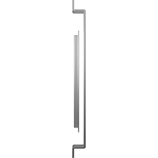 16x22 Pull Handle & 12x22 Flush Pull for 1 3/8x22 Doors, Silver Metallic