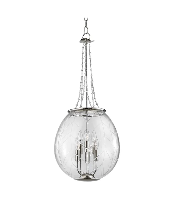 Hudson Valley Pierce 6 Light Pendant - Polished Nickel