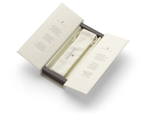 Graf Von Faber-Castell Guilloche Barley Rhodium Fountain Pen - Fine