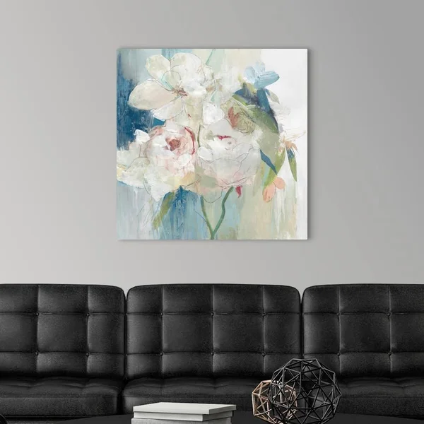 Blissful Peony I, Canvas Wall Art, 30x30, Great Big Canvas