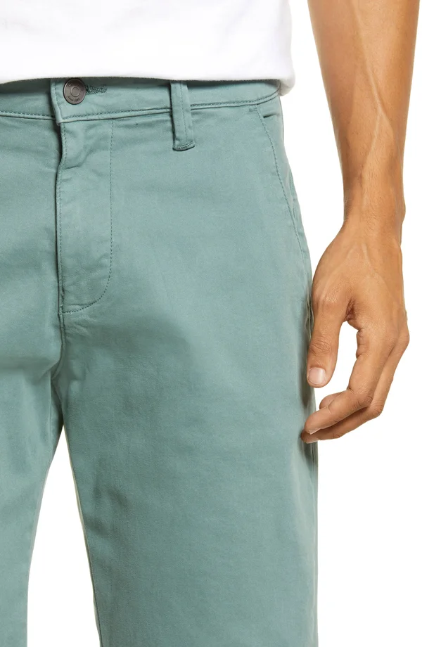 Mavi Jeans Jacob Slim Fit Flat Front Chino Shorts - Green - 32