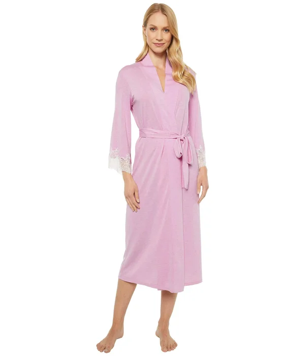 Natori Luxe Shangri-La Robe Heather Fuchsia, S (Women's 6-8)