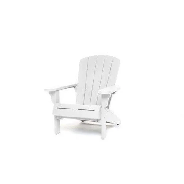 Keter Adirondack Chair, Resin Outdoor Furniture, White