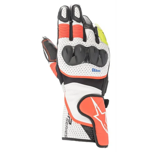 Alpinestars SP-2 V3 Gloves White Red Fluo Black 3XL