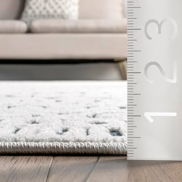 nuLOOM Tina Textured Geometric Banded Area Rug - 6& 7x22 x 9& - Blue