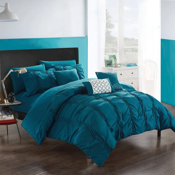 Chic Home Tori 10-Piece Comforter Bedding Set - Green, King