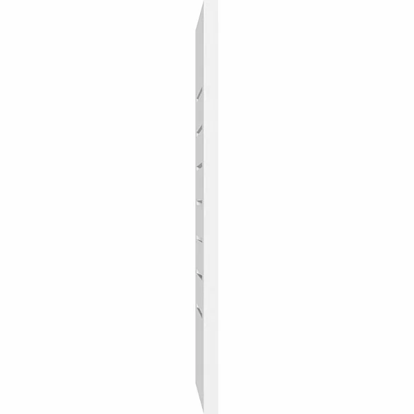 Vertical Surface Mount: Functional, Standard Frame PVC Gable Vent Ekena Millwork Size: 30x22 W x 40x22 L