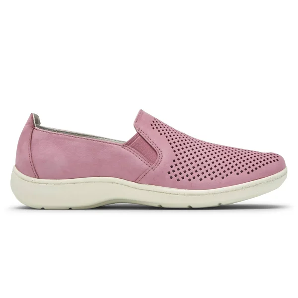 Aravon Women's Lia SlipOn Sneaker, Size: 9, Pink Leather