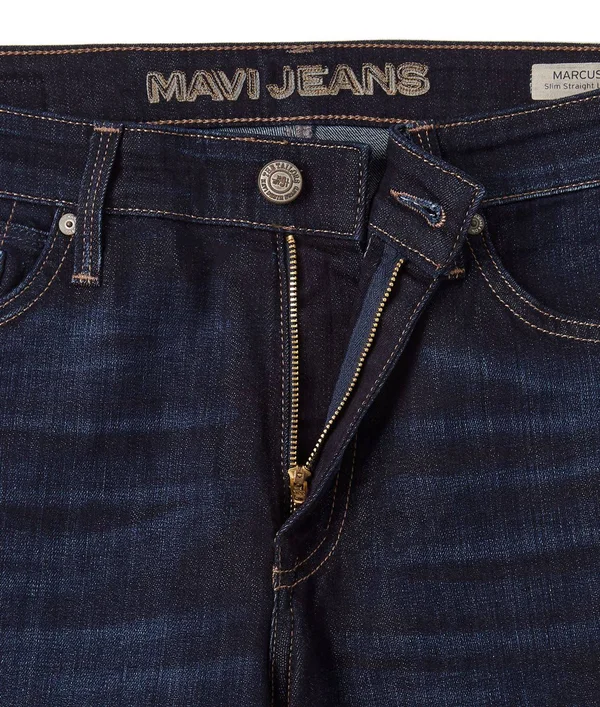 Mavi Marcus Regular Rise Slim Straight Leg in Rinse Brushed Williamsburg Jeans