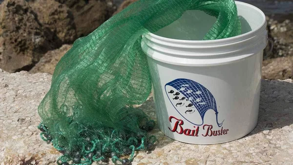 Bait Buster Bait Cast Net: 3/8x22 Sq. Mesh - 10 ft Radius