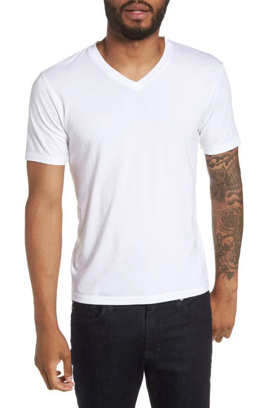 Goodlife Classic Supima Blend V-Neck T-Shirt White