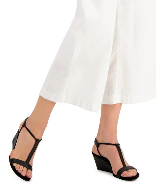Style & Co Mulan Wedge Sandals - Created Macy&s - Orange Lizard