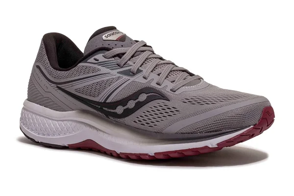 Saucony Omni 19 (Wide) 10, Alloy/Brick (Men's)