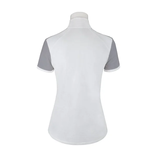 RJ Classics Ladies& Aerial Short Sleeve Show Shirt with 37.5 Temperature Regulating Technology, Farm House Tack White, XX-Smal