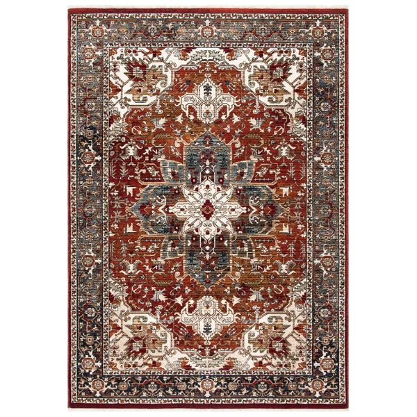 Safavieh Herat Rug Collection HRT301Q - Red - Ivory - 4& x 6&