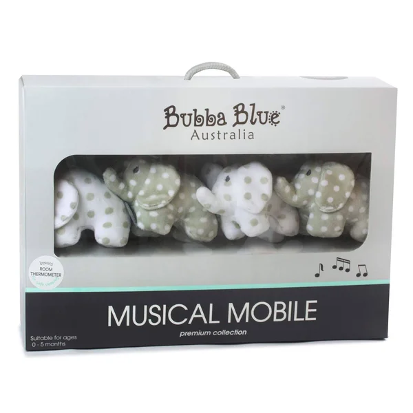 Bubba Blue Petit Elephant Musical mobile