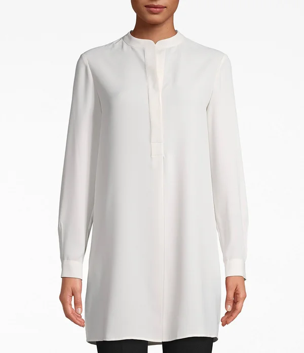 Anne Klein Henley Tunic - White