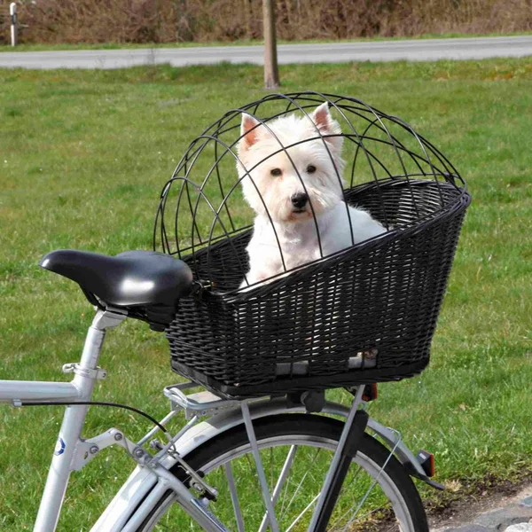 Trixie Bicycle Basket for Carrier, with Lattice, 35x49 55cm, Black