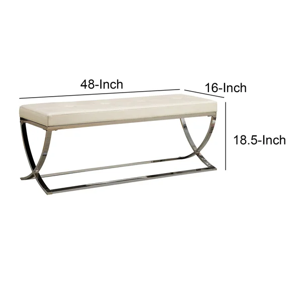 Modernly Charming Bench White