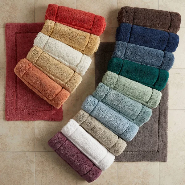 Legends Hotel Regal Cotton Bath Rug - Spearmint - Green - Size 17x24, The Company Store