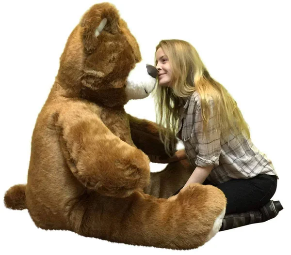 BigPlush Giant Brown Teddy Bear 5 Foot American Made Soft, Made in USA Stuffed Animal