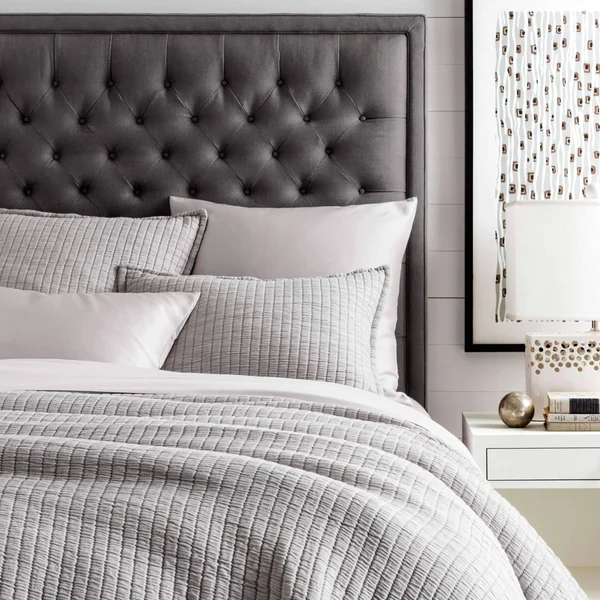 Pine Cone Hill Boyfriend Grey Matelasse Coverlet King